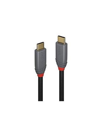 Кабель Lindy USB 3.2 Gen 2 Type-C to Type-C, 1.5m, Антрацит