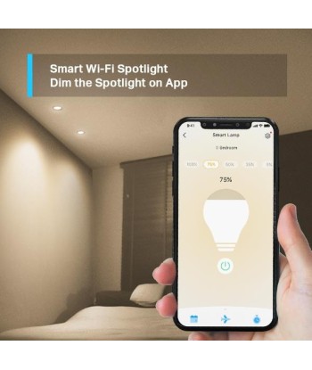 Pirn Smart TP-LINK Power consumption 2.9 Watts Luminous flux 350 Lumen 2700 K Beam angle 40 degrees TAPOL610