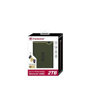 Transcend StoreJet 25M3 2TB USB 3.0 External HDD - Green