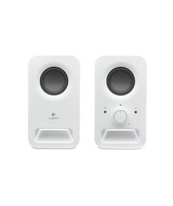 Logitech Z150 белые стереодинамики - четкий звук, компактный дизайн