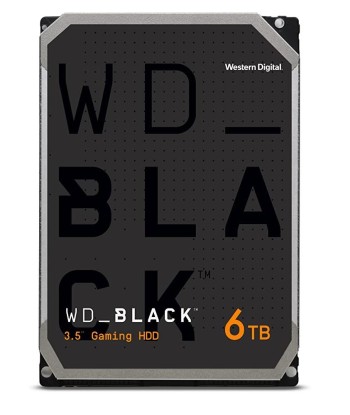 HDD WESTERN DIGITAL Black 6TB SATA 128 MB 7200 rpm 3,5" WD6004FZWX