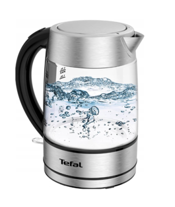 Tefal KI772D Elegance Veekeetja - Roostevaba Teras & Must - Moodne Disain, 1.7L Mahutavus