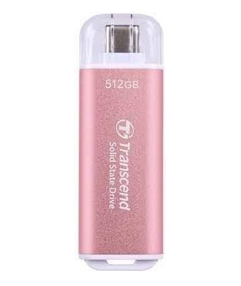 Transcend ESD300P 512GB Kaasaskantav SSD USB-C - Roosa