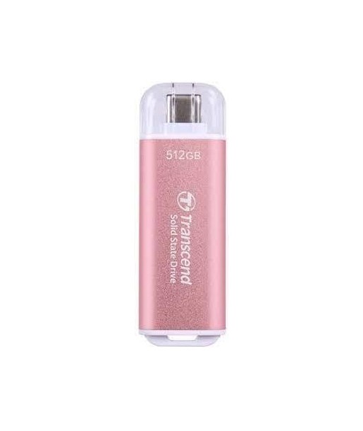 Transcend ESD300P 512GB Портативный SSD USB-C - Розовый Transcend ESD300P 512GB Портативный SSD USB-C - Розовый