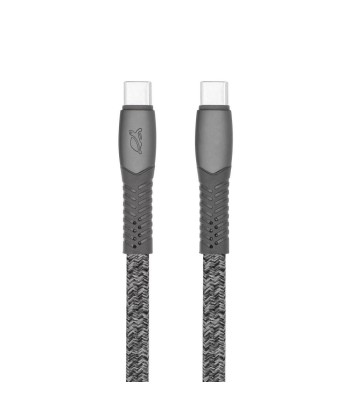RIVACASE КАБЕЛЬ USB-C К USB-C 1.2M СЕРЫЙ PS6105