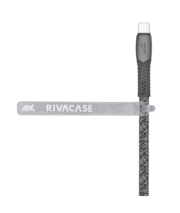 RIVACASE КАБЕЛЬ USB-C К USB-C 1.2M СЕРЫЙ PS6105