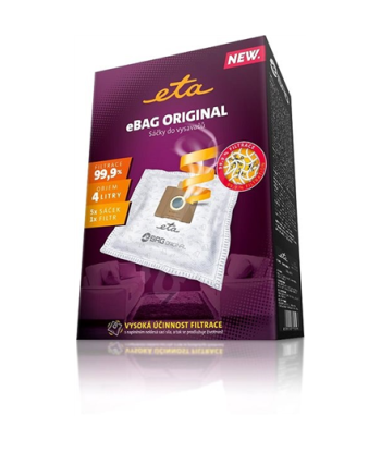 ETA Vacuum cleaner bags Original ETA960068000 Accessory Set, 5 + microfilter 155x145 mm pc(s), Suitable for all ETA, Gallet bagg