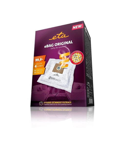 ETA Original Vacuum Cleaner Bags ETA960068000 Set (5 bags + Microfilter)