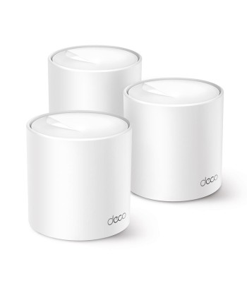 Wireless Router TP-LINK Wireless Router 1500 Mbps Mesh Wi-Fi 6 1x10/100/1000M 1x2.5GbE DHCP DECOX10(3-PACK)