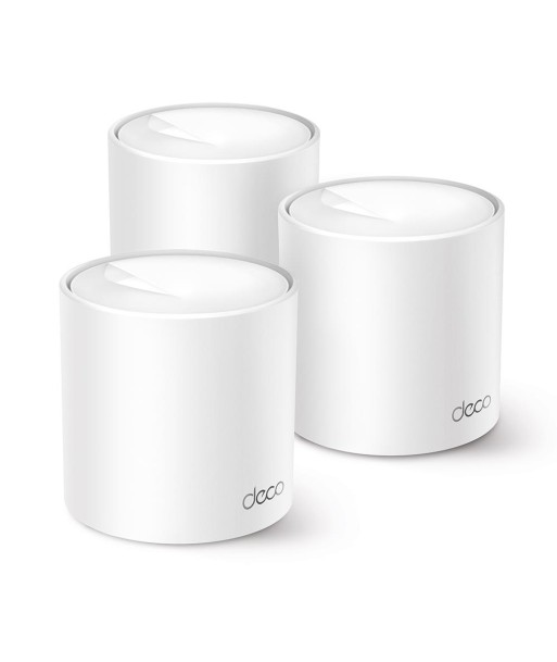 Wireless Router TP-LINK Wireless Router 1500 Mbps Mesh Wi-Fi 6 1x10/100/1000M 1x2.5GbE DHCP DECOX10(3-PACK)