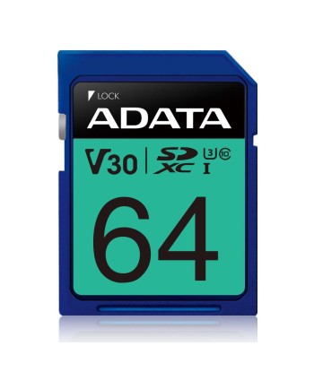 MEMORY SDXC 64GB V30/ASDX64GUI3V30S-R ADATA