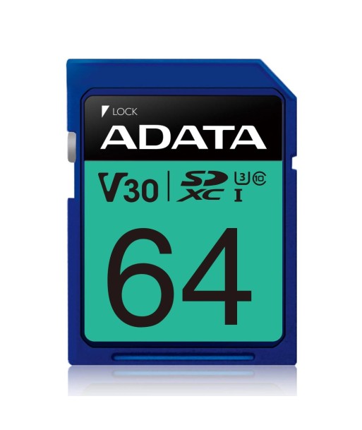 MEMORY SDXC 64GB V30/ASDX64GUI3V30S-R ADATA