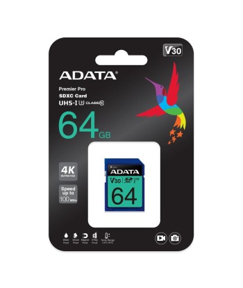 MEMORY SDXC 64GB V30/ASDX64GUI3V30S-R ADATA