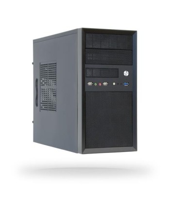 Case CHIEFTEC MiniTower MicroATX Colour Black CT-01B-OP