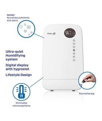 HUMIDIFIER WITH IONIZER/CA-607W CLEAN AIR OPTIMA