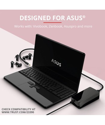Trust 90W Универсальное Зарядное Устройство для Ноутбука ASUS - Черный