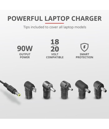 Trust 90W Универсальное Зарядное Устройство для Ноутбука ASUS - Черный