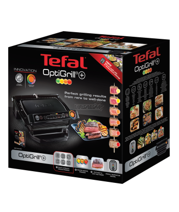 TEFAL OptiGrill+ GC712834 Contact grill 2000 W Black