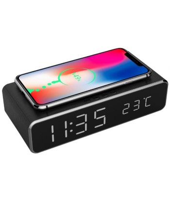 Gembird Wireless Charger with Digital Alarm Clock DAC-WPC-01