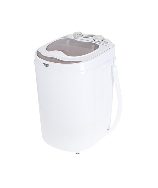 Adler Mini washing machine AD 8055 Top loading, Washing capacity 3 kg, Depth 37 cm, Width 36 cm, White