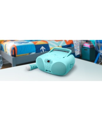 Muse MD-203 KB Portable Sing-A-Long Radio CD Player, Blue Muse