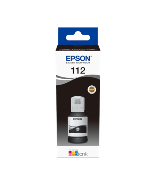 Epson 112 EcoTank Pigment C13T06C14A Ink Bottle, Black