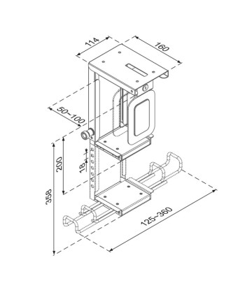 PC ACC DESK MOUNT 10KG/CPU-D075BLACK/LK NEOMOUNTS