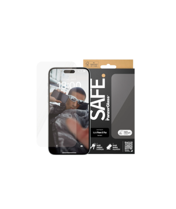 PanzerGlass SAFE. Защитная пленка Ultra-Wide Fit для iPhone 15 Plus