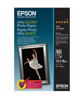 Epson Ultra Glossy Photo Paper 50 sheets, 13 x 18 cm, 300 g/m²