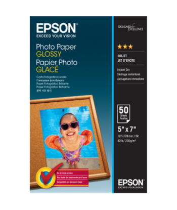 Fotopaber Epson Glossy 50 sheets, 13 x 18 cm, 200 g/m²