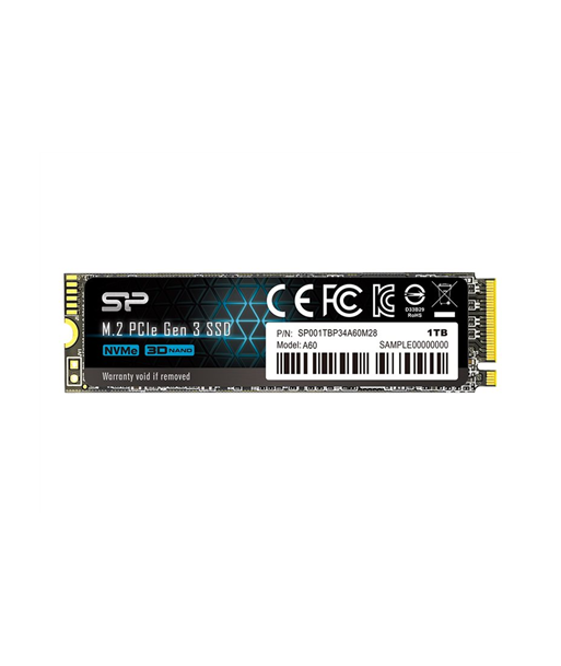Silicon Power P34A60 1TB PCIe Gen3x4 NVMe SSD - Välkkiire Salvestus! Silicon Power P34A60 1TB PCIe Gen3x4 NVMe SSD - Välkkiire Salvestus!
