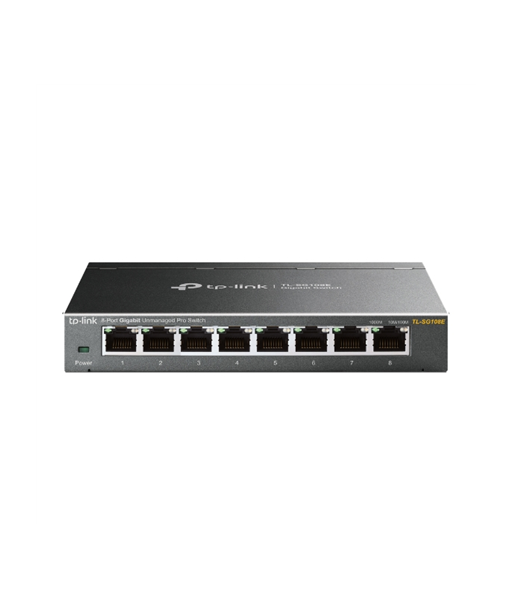 TP-LINK Switch TL-SG108E Web managed, Wall mountable, 1 Gbps (RJ-45) ports quantity 8, Power supply type External