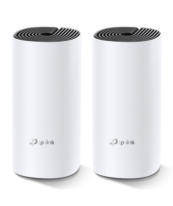 TP-LINK Whole Home Mesh WiFi System Deco M4 (2-Pack) 802.11ac, 300+867 Mbit/s, 10/100/1000 Mbit/s, Ethernet LAN (RJ-45) ports 2,