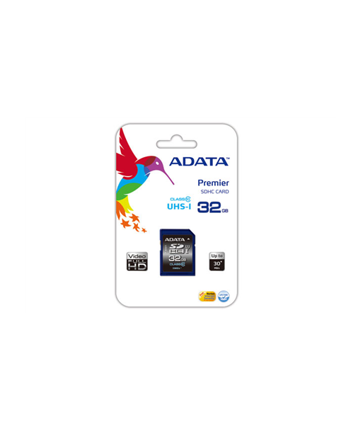 ADATA Premier 32GB SDHC UHS-I U1 Class 10 Memory Card ADATA Premier 32GB SDHC UHS-I U1 Class 10 Memory Card