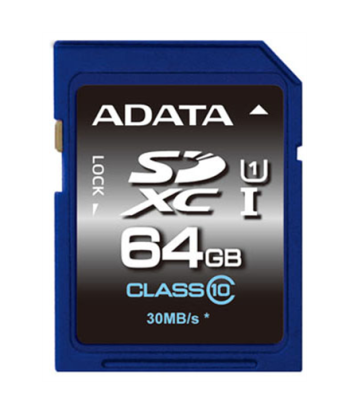 ADATA Premier 64 GB SDHC Flash memory class 10 No