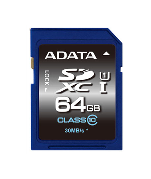 ADATA Premier 64 GB SDHC Flash memory class 10 No