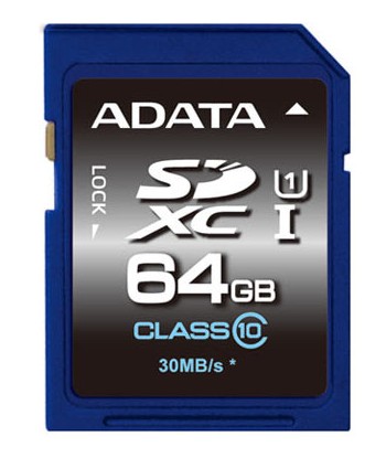 ADATA Premier 64GB SDHC Class 10 UHS-I Mälukaart