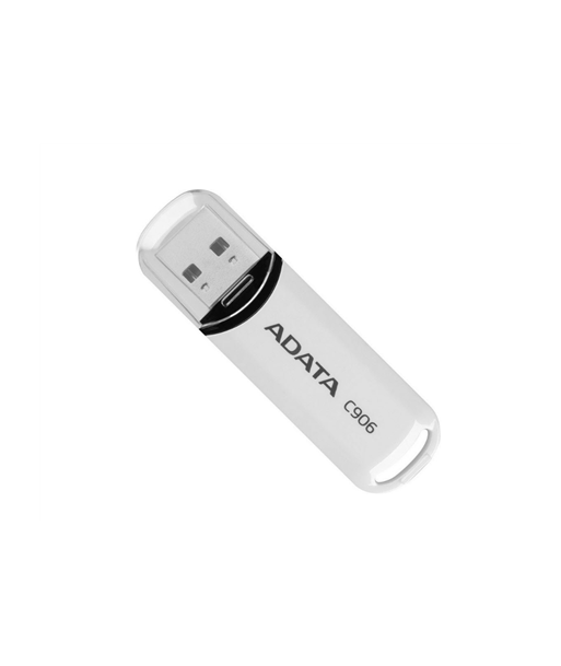ADATA C906 64GB USB Flash Drive, White ADATA