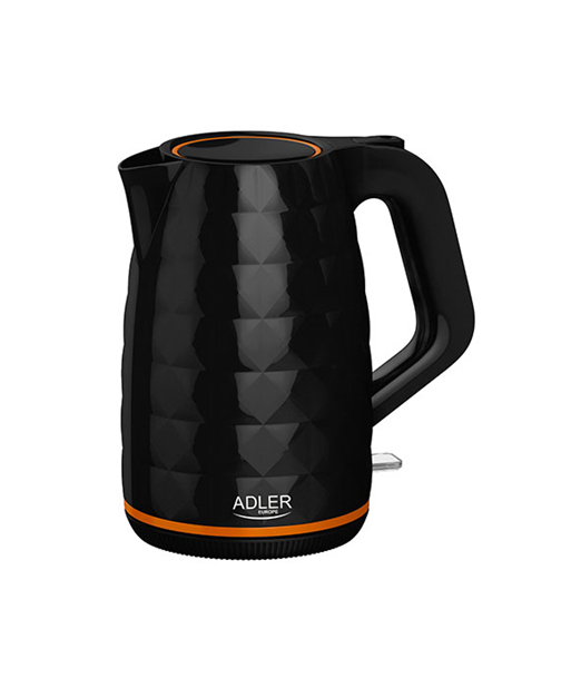 Veekeetja Adler AD 1277 Standard, Plastic, Black, 2200 W, 360° rotational base, 1.7 L