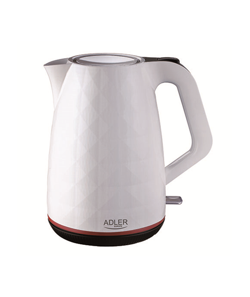 Adler AD 1277 Electric Kettle - White, 1.7L, 2200W