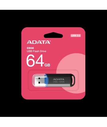 ADATA C906 64GB USB Flash Drive, Black ADATA