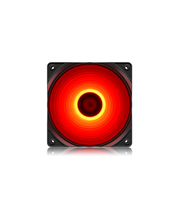 Deepcool RF 120 R 120mm Red LED Case Fan - Quiet Cooling, Long Life