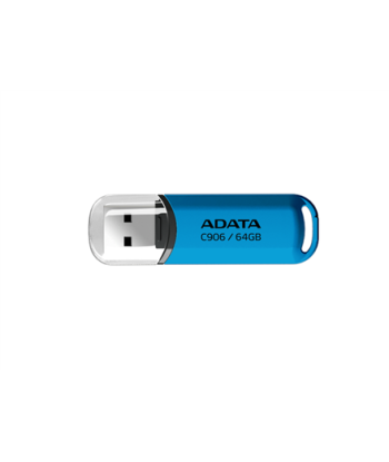 ADATA C906 64GB USB Flash Drive, Blue ADATA