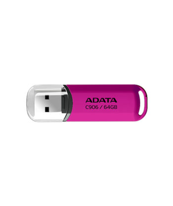 ADATA C906 64GB USB Flash Drive, Pink ADATA