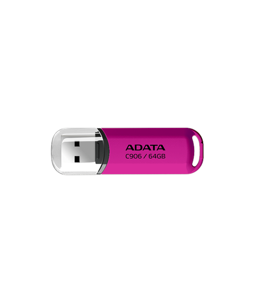 ADATA C906 64GB USB Flash Drive, Pink ADATA