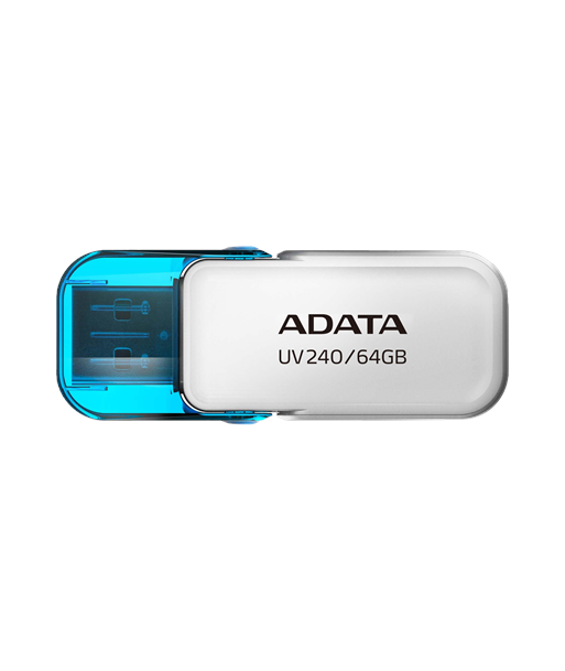 ADATA UV240 64GB USB Flash Drive White ADATA UV240 64GB USB Flash Drive White