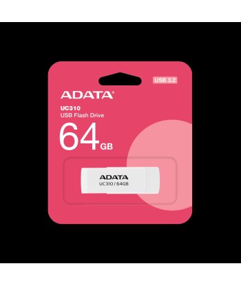 ADATA UC310 64GB USB Flash Drive, White ADATA
