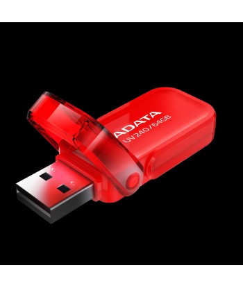 ADATA UV240 64GB USB Flash Drive, Red ADATA