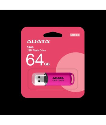 ADATA C906 64GB USB Flash Drive, Pink ADATA