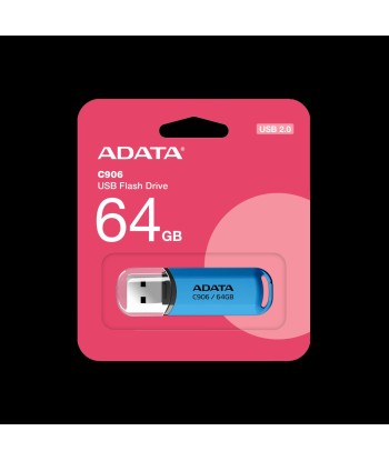 ADATA C906 64GB USB Flash Drive, Blue ADATA